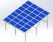 Aluminum Solar Panel Mounting System Easy Installation PV Mounting Structures